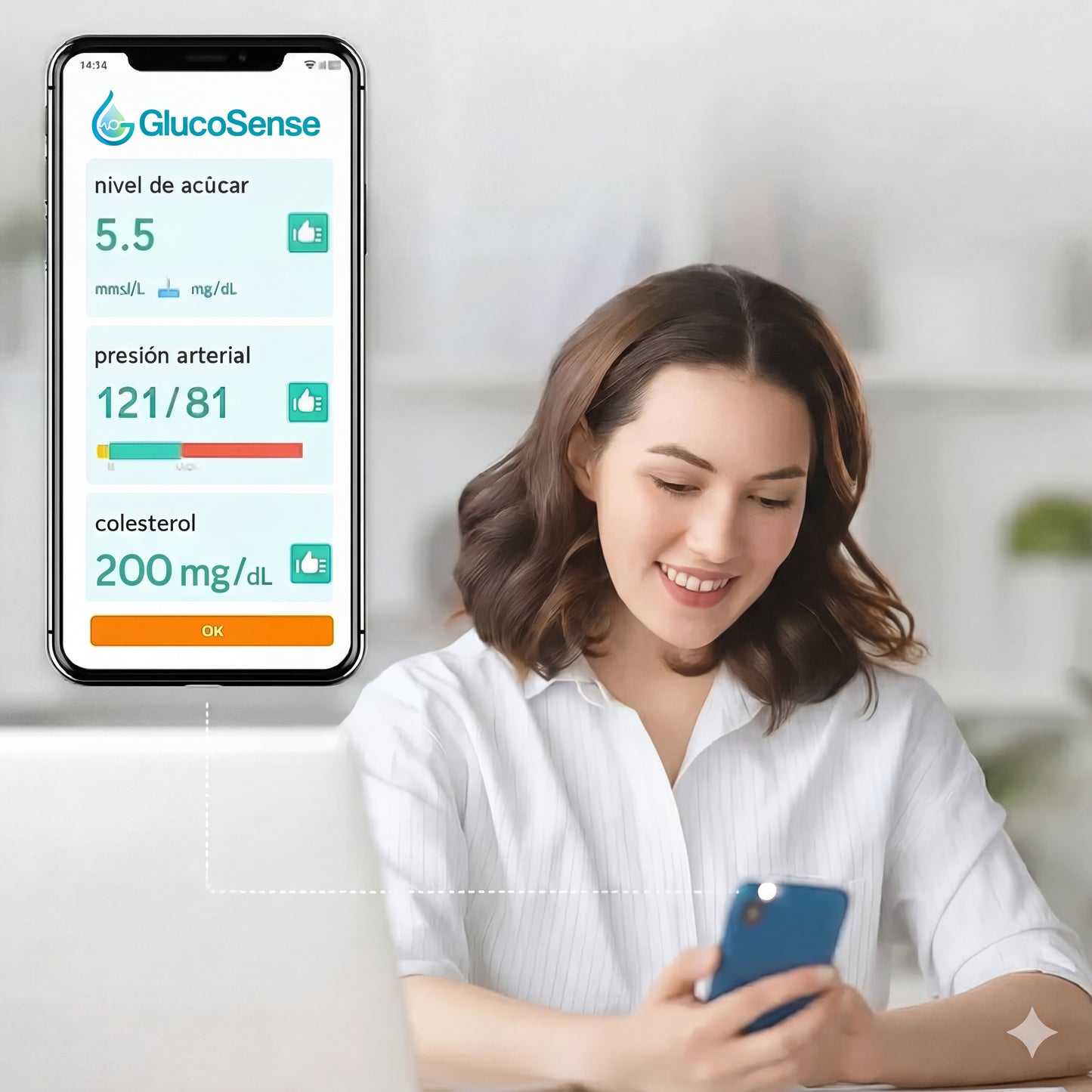 [COMPRE 1, LLEVE 2] GlucoSense™ 3 en 1 — Glucosa, Presión y Oxígeno Sin Agujas