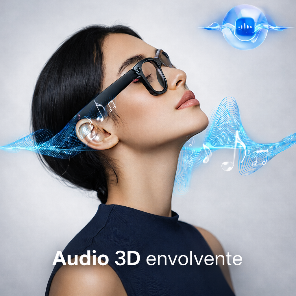 Gafas Inteligentes con Cámara HD y Asistente IA – SmartView Pro